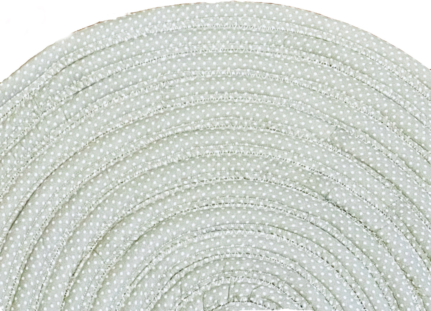 Sage white polka dot jellyroll rug 20X32 inches