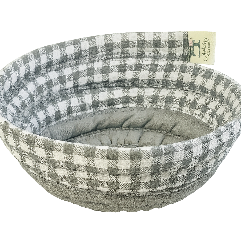 Soup bowl cozies handcrafted, 100% Cotton, Addies Designs fabric bowls, Gray gingham