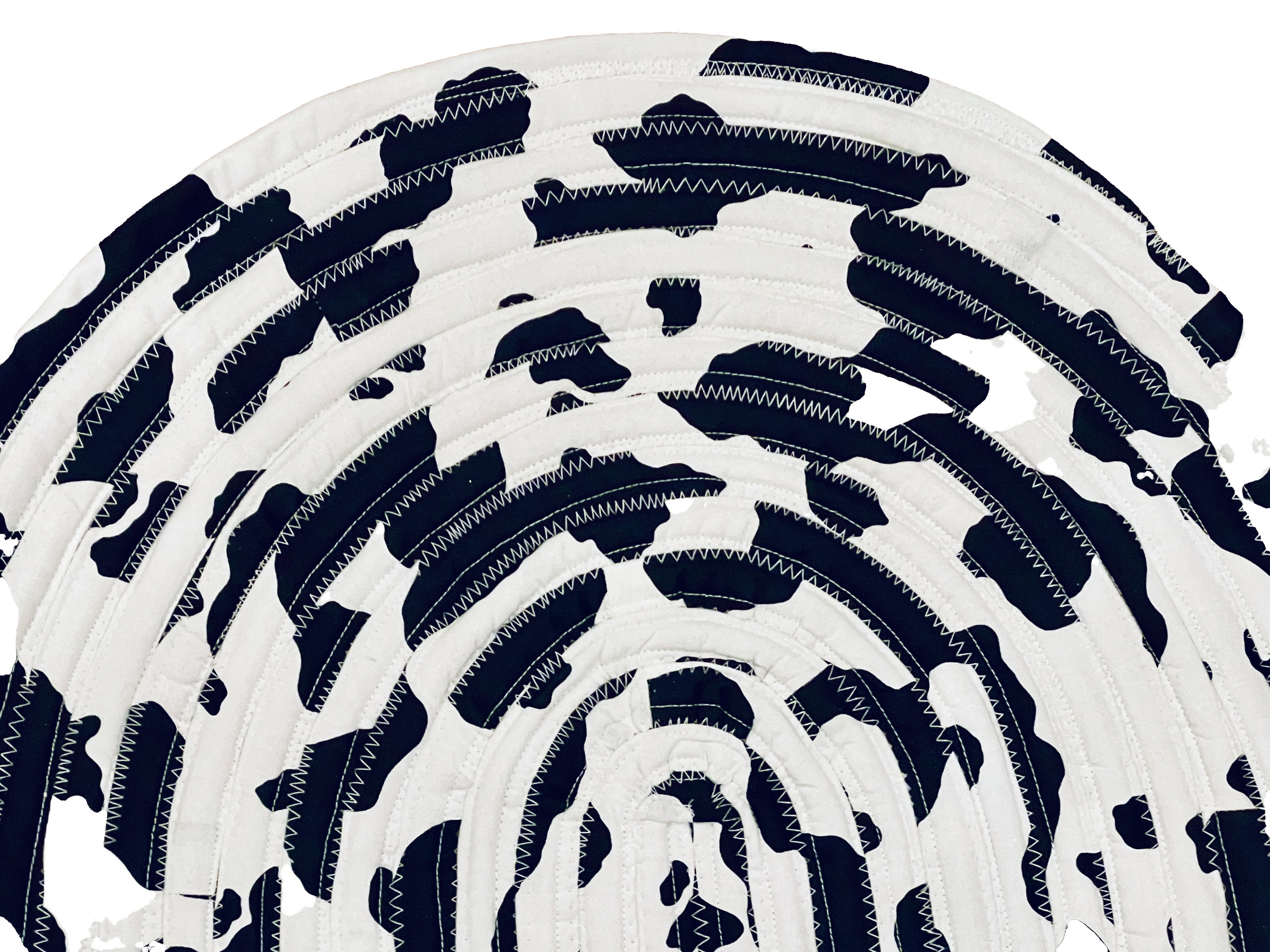 Cow print Jellyroll Rug, Cotton, 20X32 inches