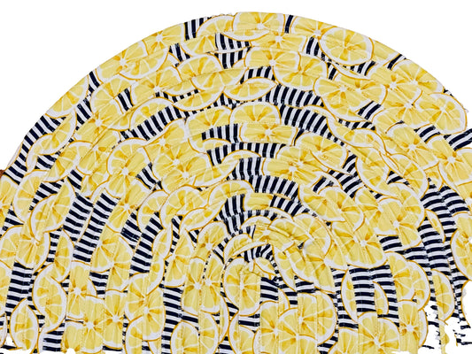 Lemons Jellyroll Rug 20X32, Cotton