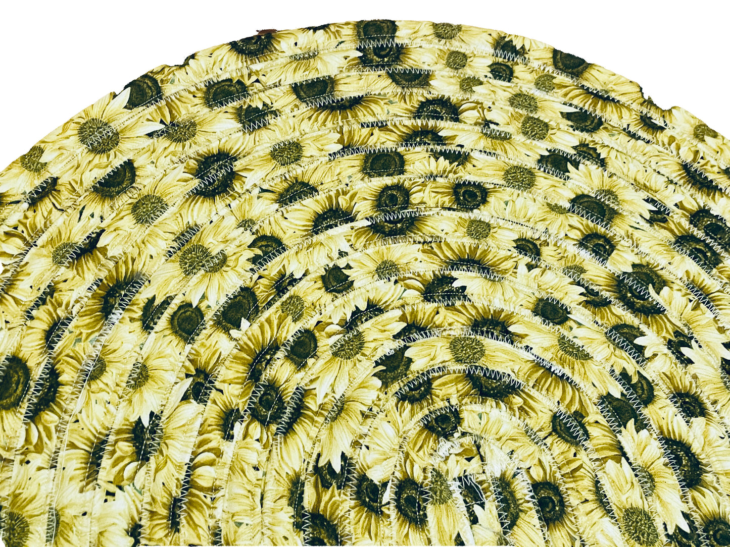 Large Sunflowers Cotton Jellyroll rug 20X32 inches